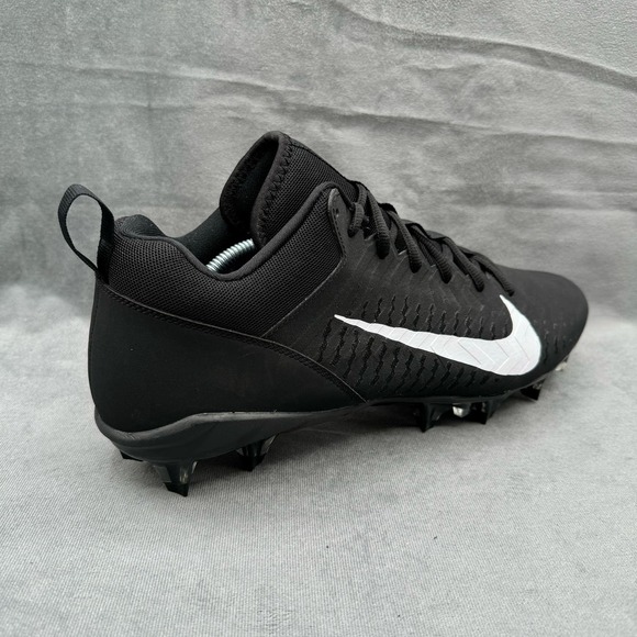 Nike Alpha Menace Pro 2 Low Football Cleats Men’s Sz 12 Black / White - Picture 2 of 11